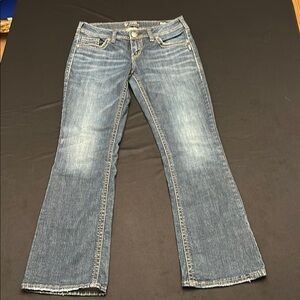 Silver Jeans Aiko mid boot super stretch blue jeans